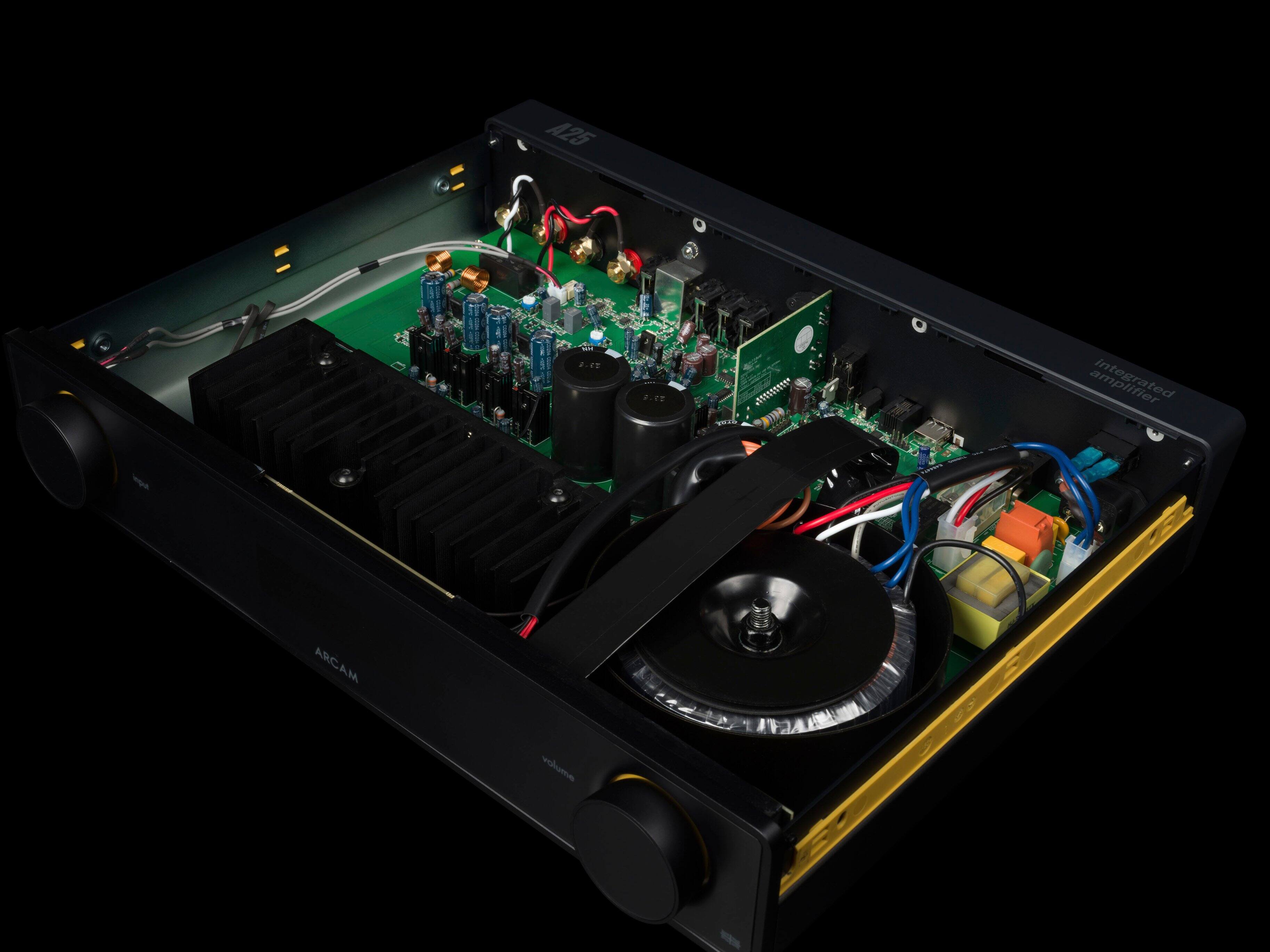 Alt View 14. Arcam - A25 100W Integrated Amplifier - Black.