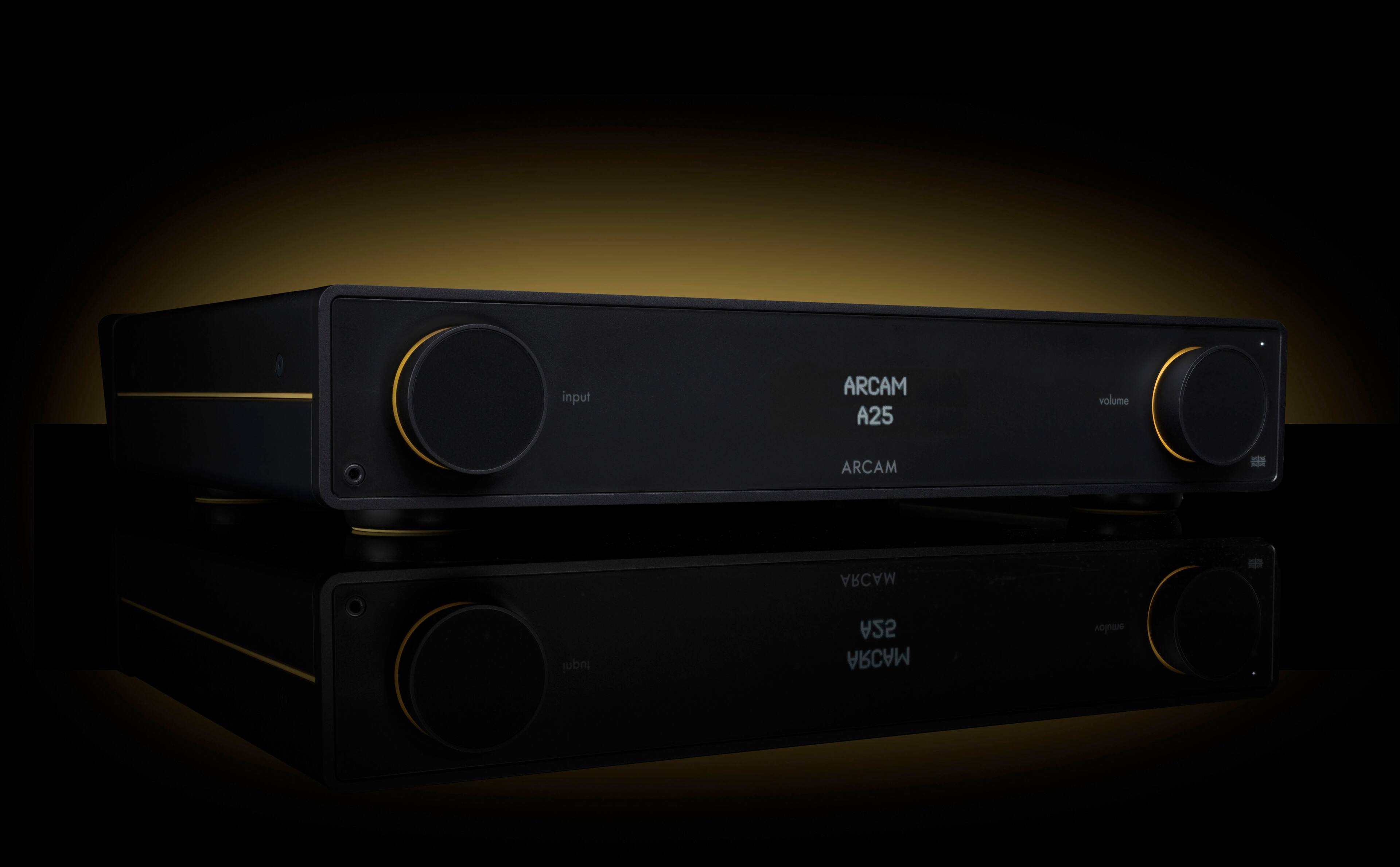 Alt View 16. Arcam - A25 100W Integrated Amplifier - Black.