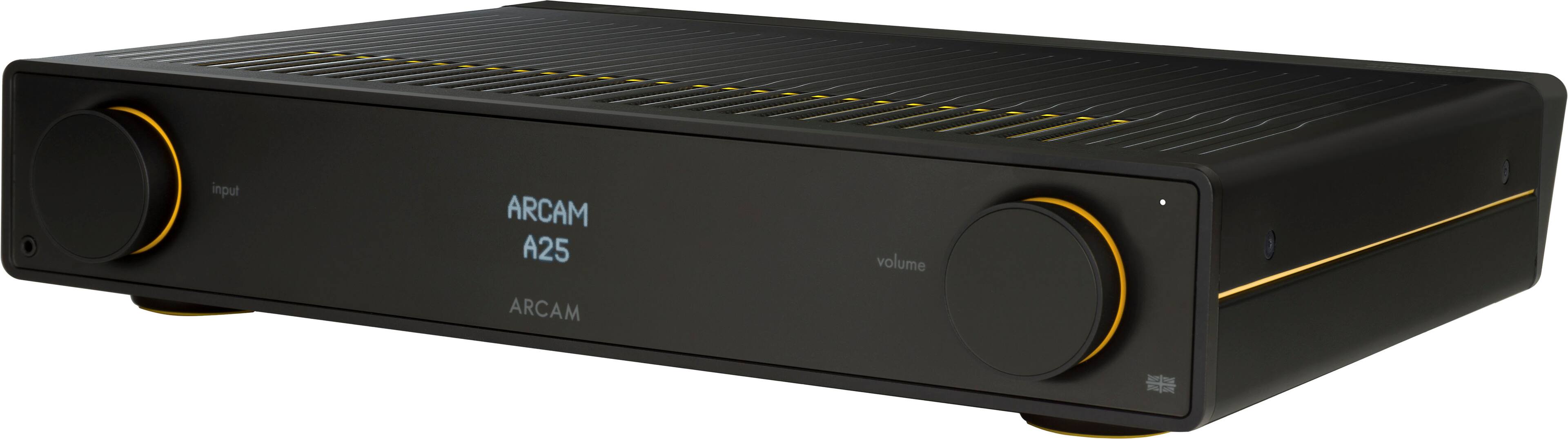 Left. Arcam - A25 100W Integrated Amplifier - Black.
