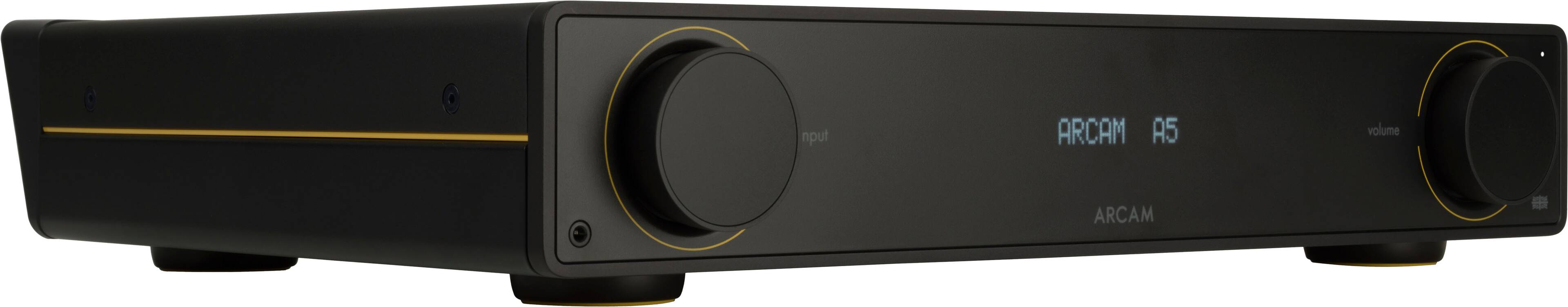 Angle. Arcam - A5 50W Integrated Amplifier - Black.