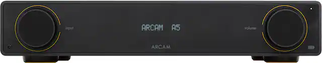 Front. Arcam - A5 50W Integrated Amplifier - Black.