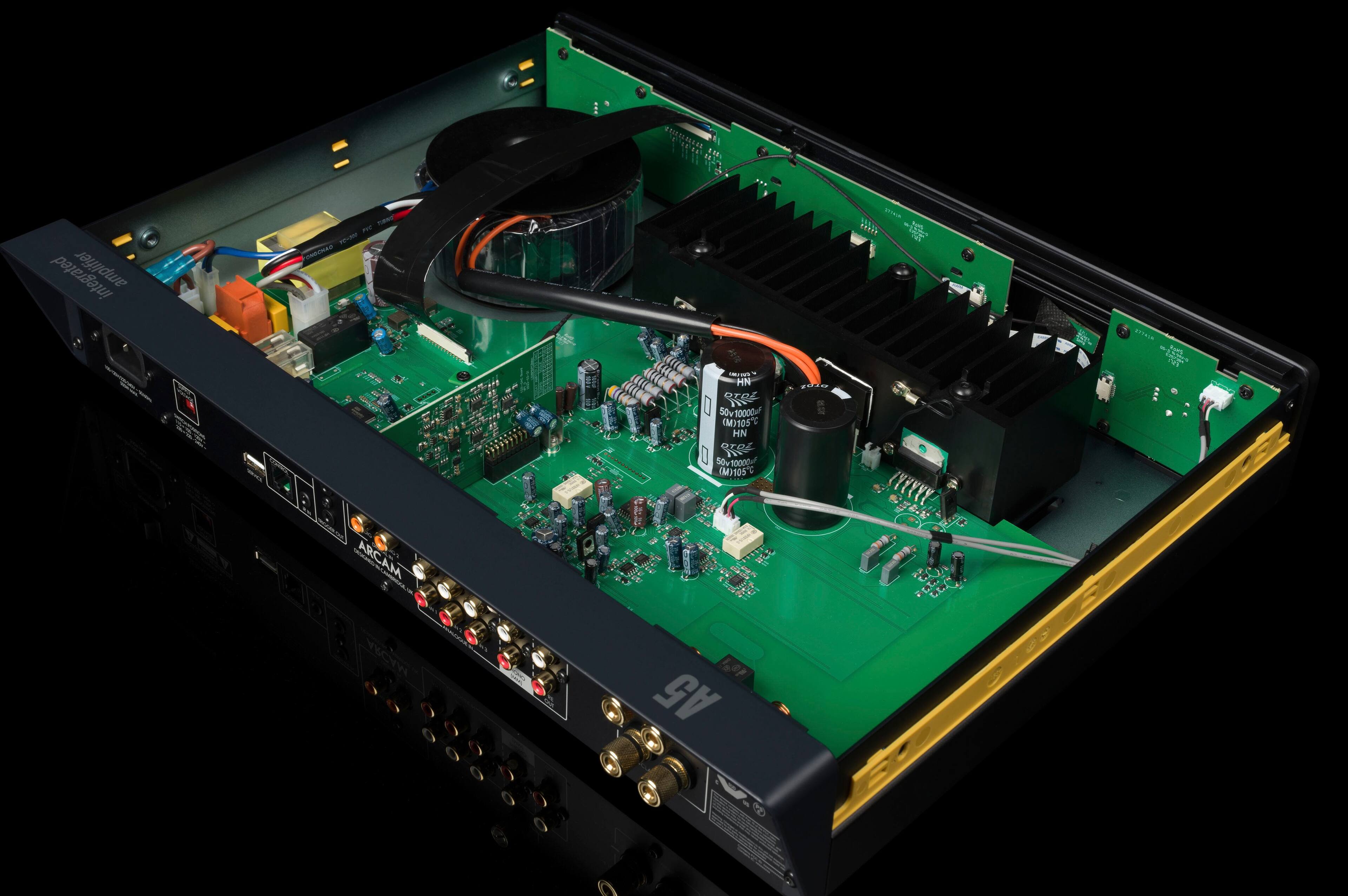 Alt View 13. Arcam - A5 50W Integrated Amplifier - Black.