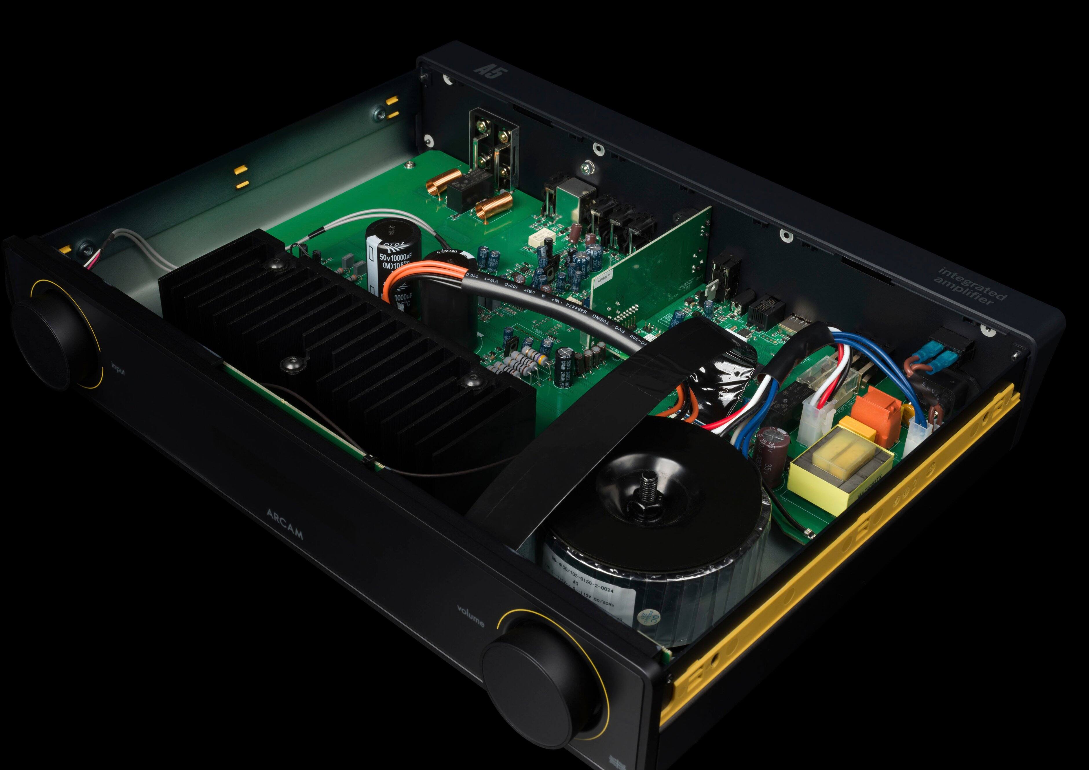 Alt View 14. Arcam - A5 50W Integrated Amplifier - Black.