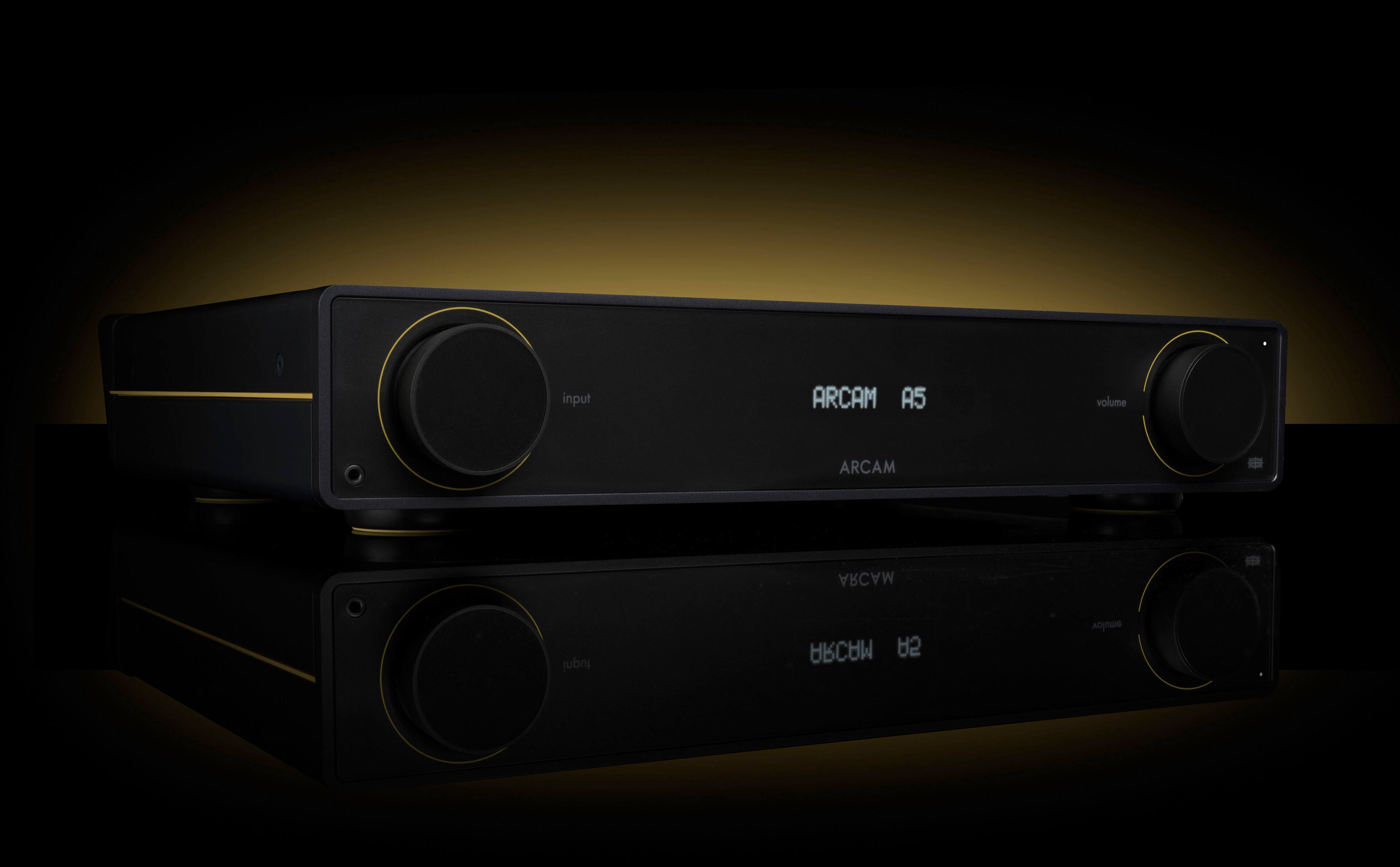 Alt View 16. Arcam - A5 50W Integrated Amplifier - Black.