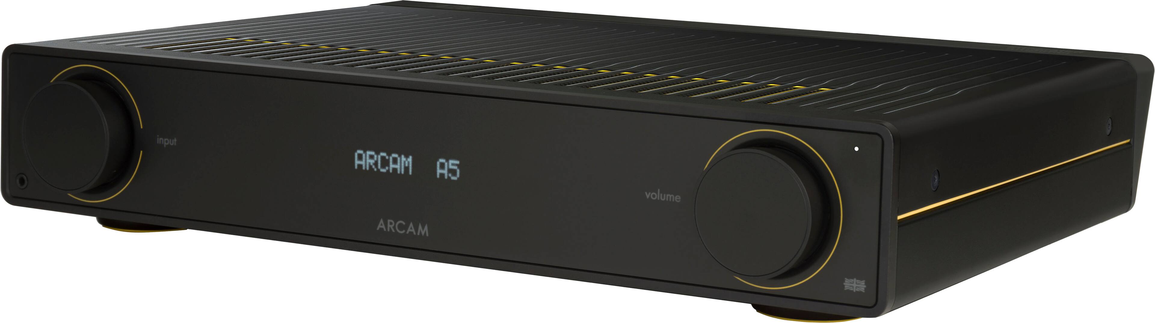 Left. Arcam - A5 50W Integrated Amplifier - Black.