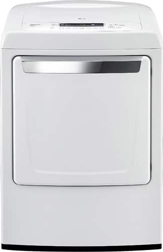 LG - 7.3 Cu. Ft. 9-Cycle Gas Dryer - White-Front_Standard