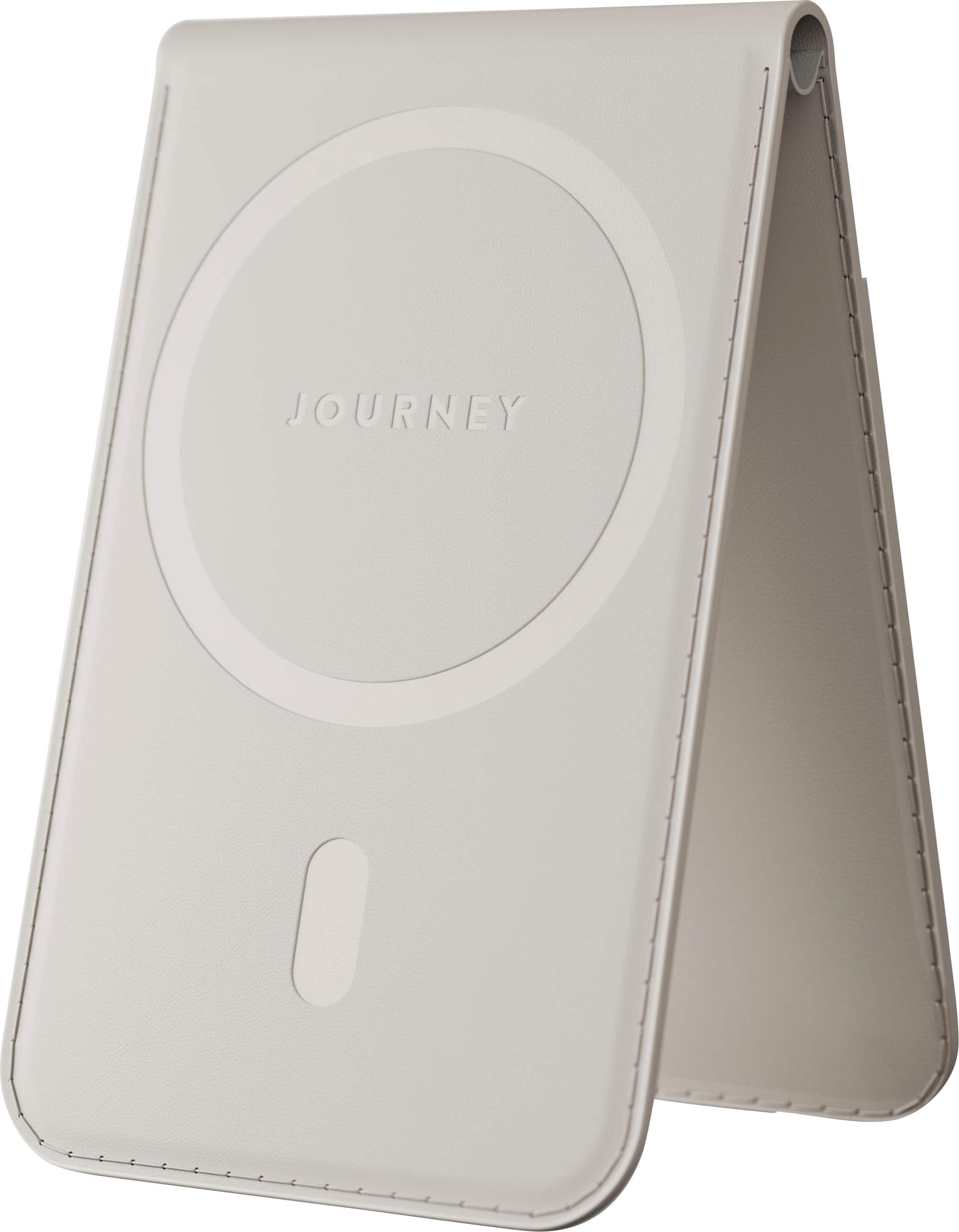 Alt View 11. JOURNEY - EZMO MagSafe Wallet & Phone Stand - Light Gray.