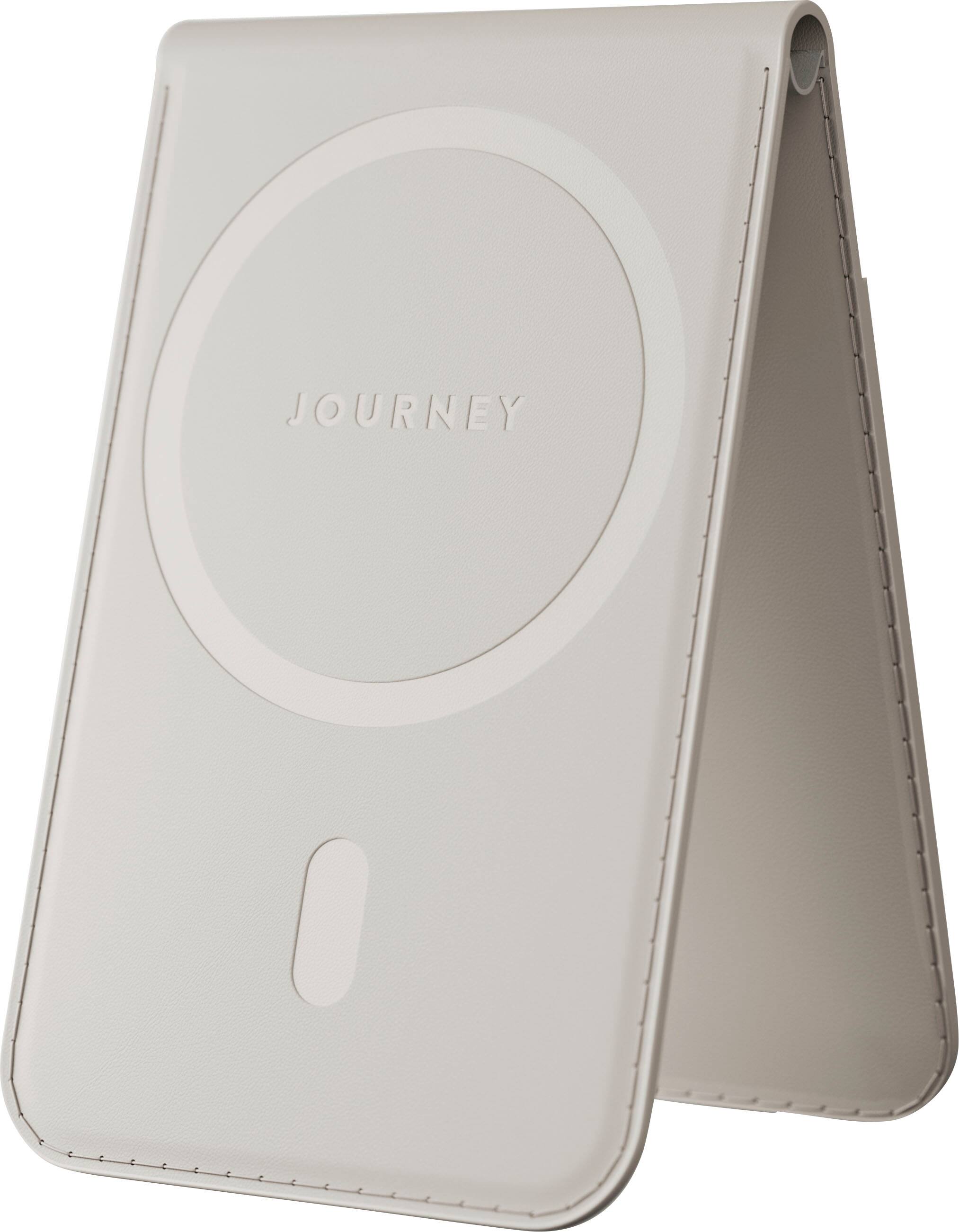 Alt View 11. JOURNEY - EZMO MagSafe Wallet & Phone Stand - Light Gray.