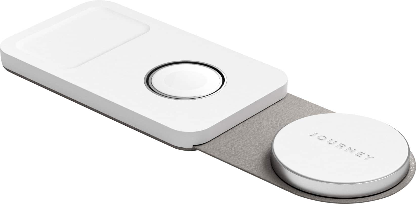 Alt View 15. JOURNEY - SWIV 3-in-1 Foldable Wireless Charging Station - White.