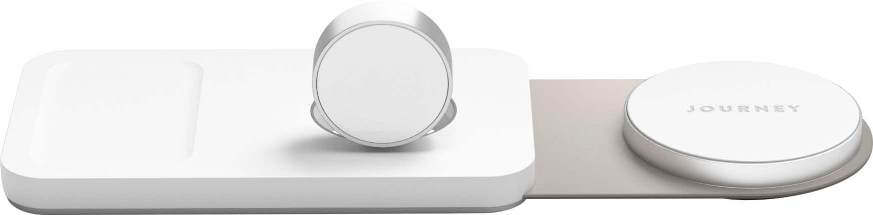 Alt View 16. JOURNEY - SWIV 3-in-1 Foldable Wireless Charging Station - White.