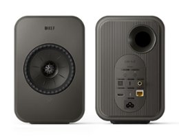KEF - LSXII LT Wireless Speakers (Pair) - Graphite Grey - Front_Zoom