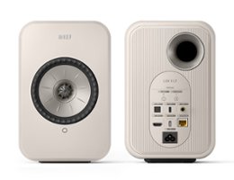 KEF - LSXII LT Wireless Speakers (Pair) - Stone White - Front_Zoom