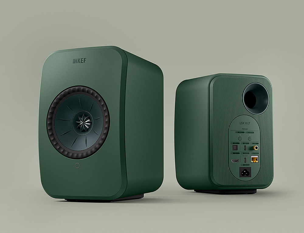 KEF LSXII LT Wireless Speakers (Pair) Sage Green LSXIILTSG - Best Buy