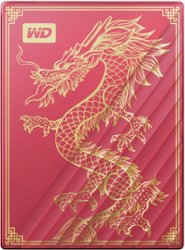 WD - My Passport Ultra Limited Edition Dragon 2TB External USB-C Portable Hard Drive - Red - Front_Zoom