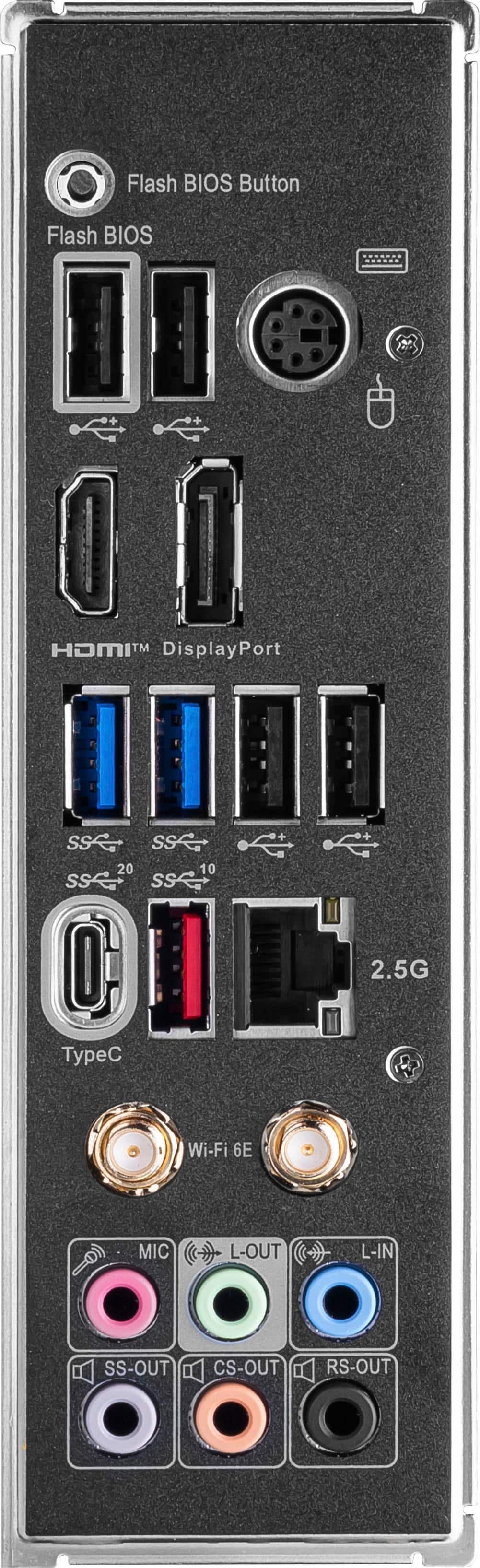 Alt View 14. MSI - Z790 GAMING PLUS WIFI (Socket LGA 1700) Intel Z790 ATX DDR5 Wi-Fi 6E Motherboard - Black.