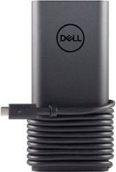 Dell USB-C 65 W Rugged AC Adapter - Black - Front_Zoom