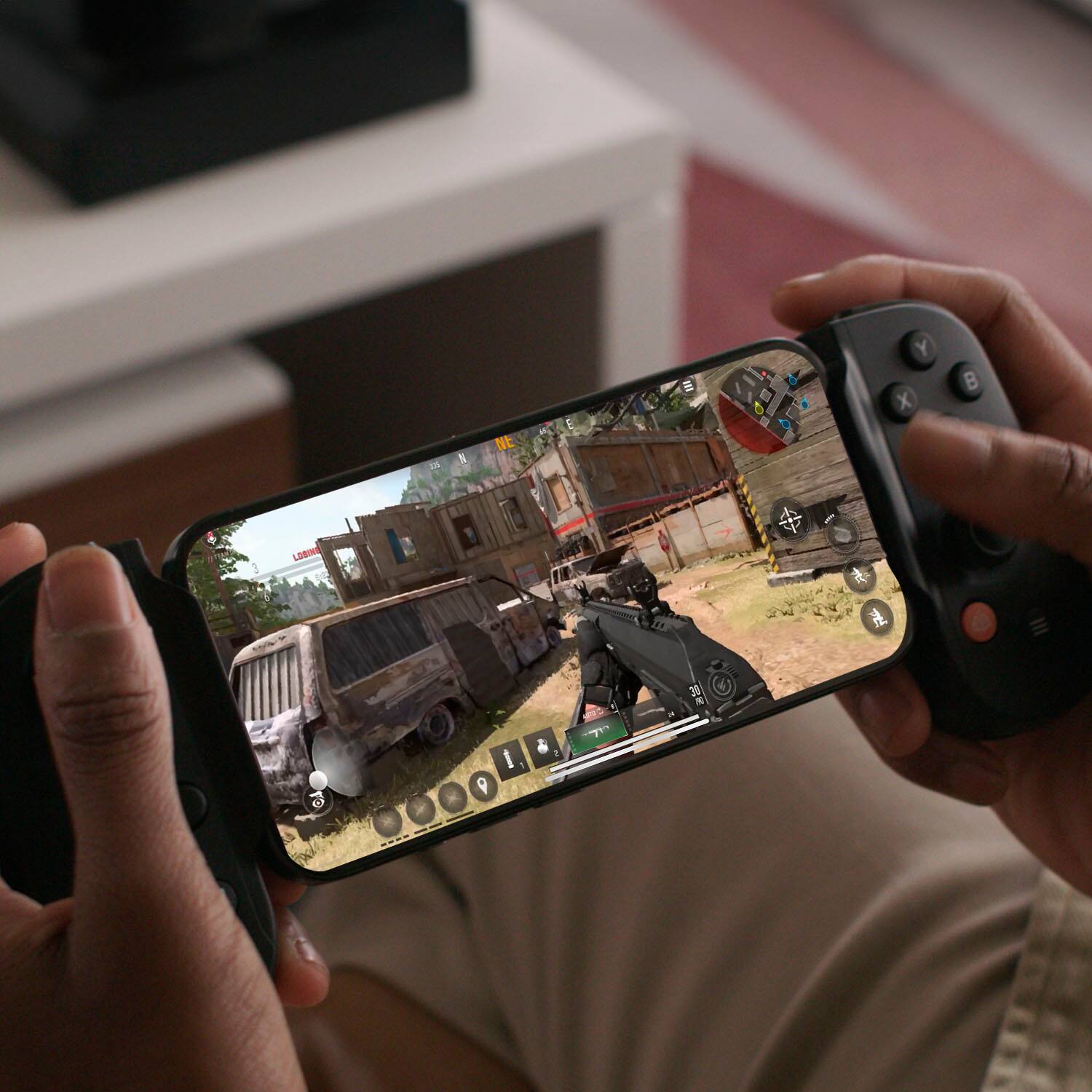 Alt View 12. Backbone - Backbone One (USB-C) x Call of Duty: Warzone Mobile Ed. [30 min. 2XP Token Incl.] - Mobile Gaming Controller - 2nd Gen - Black.