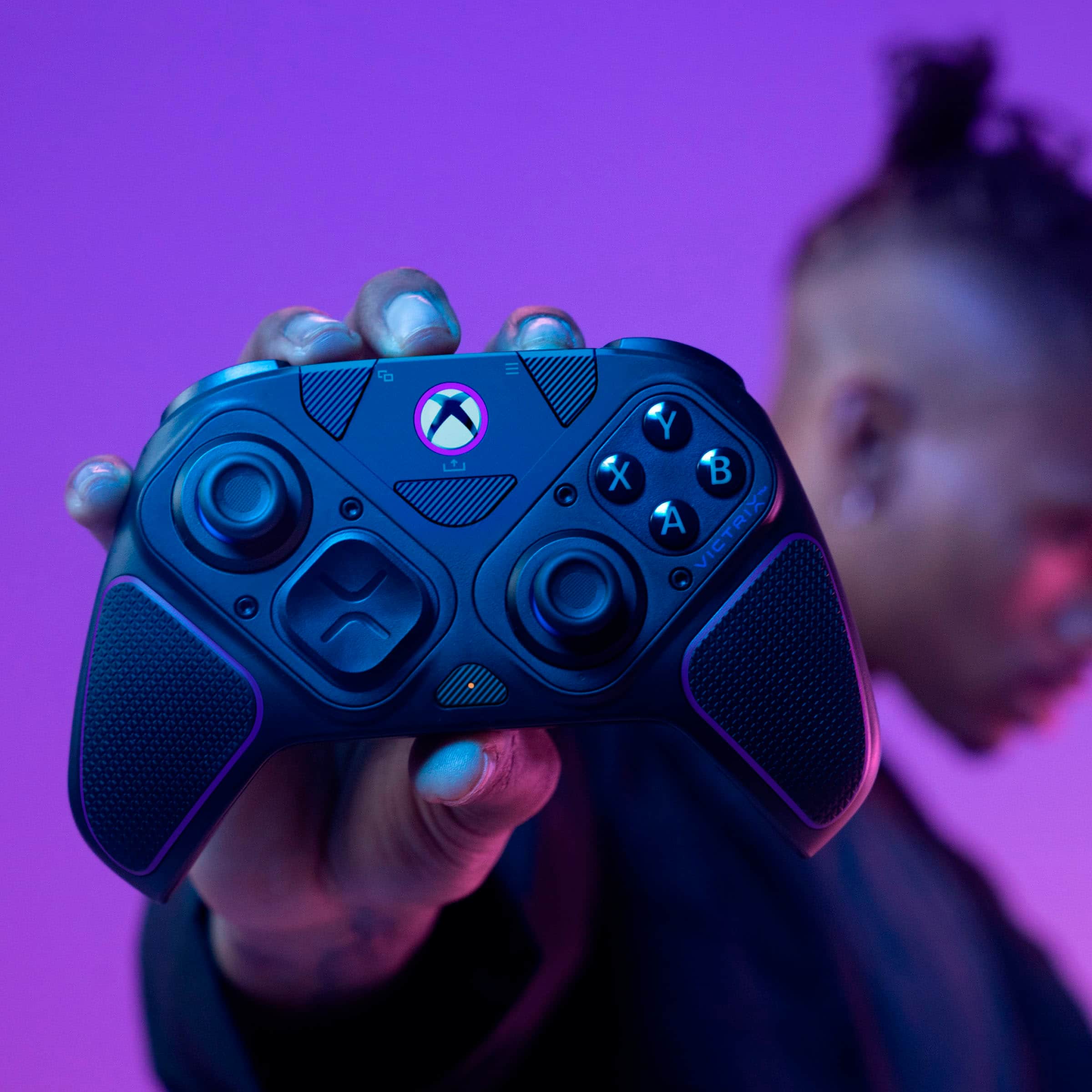 Alt View 24. PDP - Victrix Pro BFG Wireless Controller for Xbox Series X|S, Xbox One, and Windows 10/11 PC - Black.