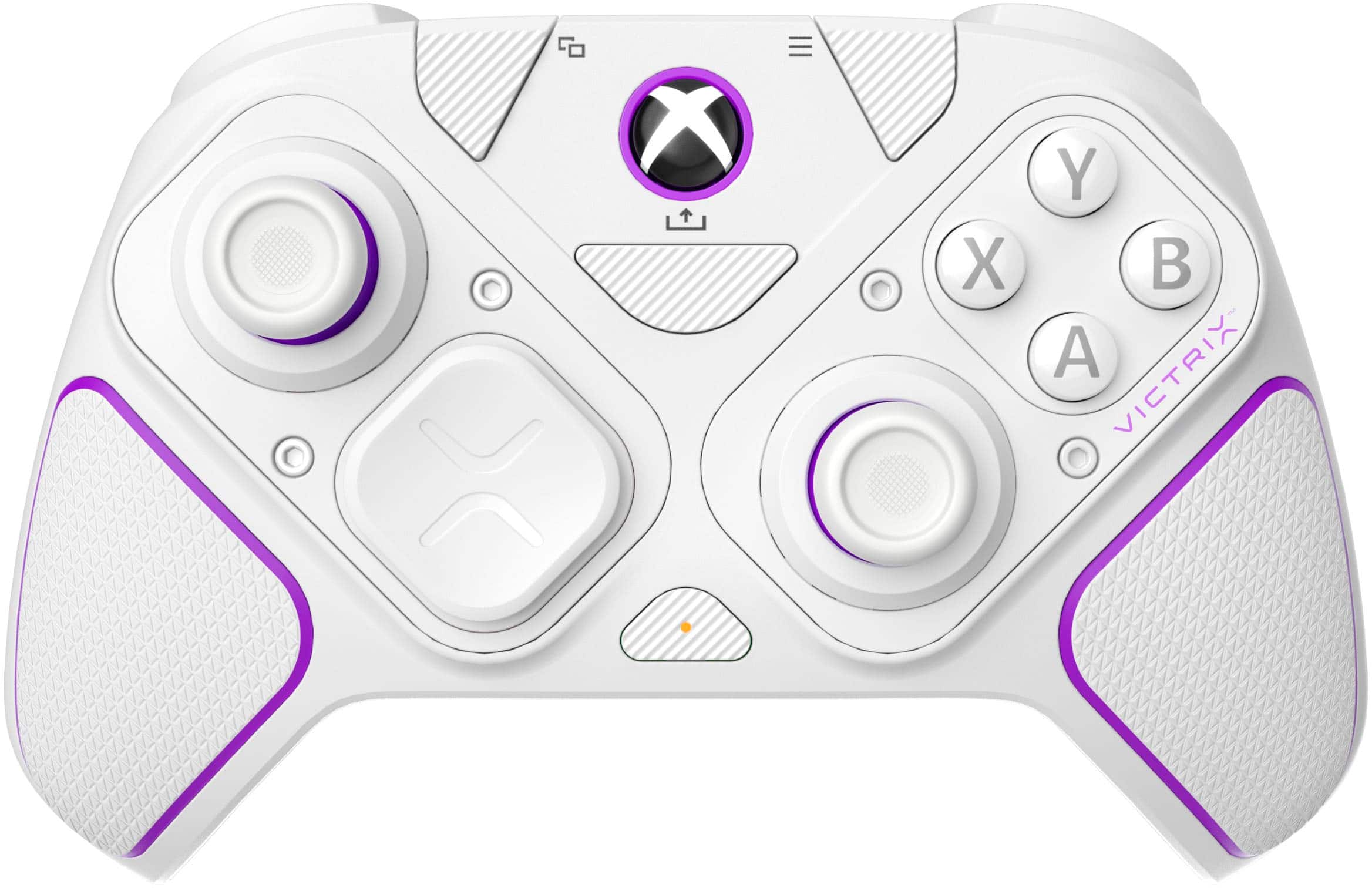 Front. PDP - Victrix Pro BFG Wireless Controller for Xbox Series X|S, Xbox One, and Windows 10/11 PC - White.