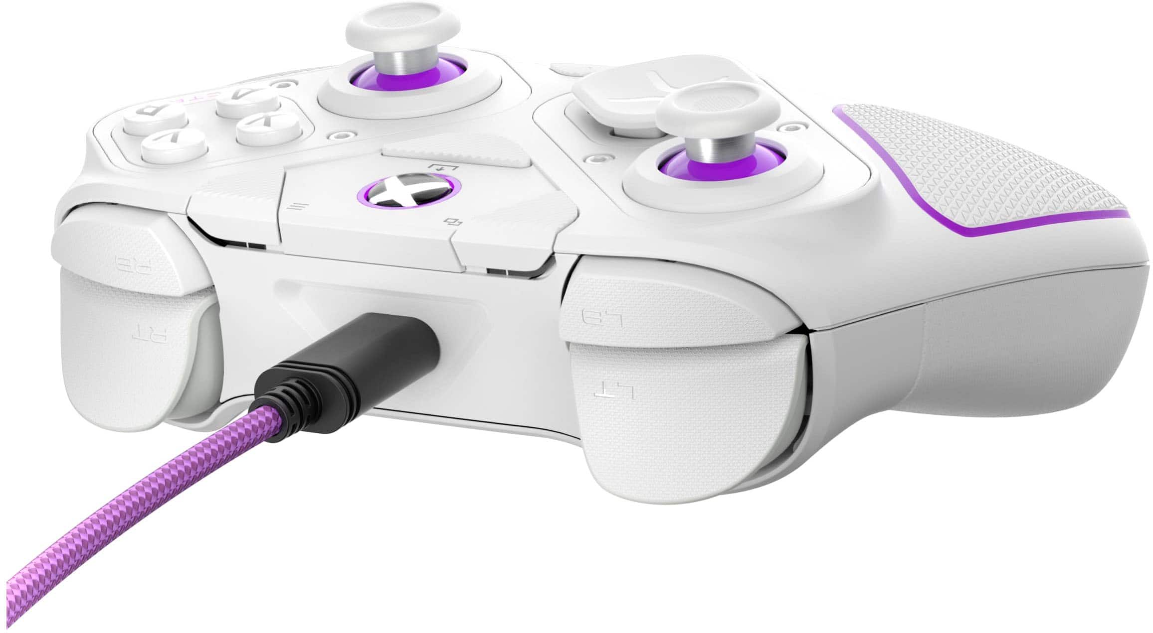 Alt View 21. PDP - Victrix Pro BFG Wireless Controller for Xbox Series X|S, Xbox One, and Windows 10/11 PC - White.