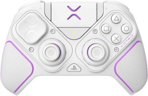 PDP - Victrix Pro BFG Wireless Controller for PS5, PS4, and PC, Sony 3D Audio, Modular Buttons/Clutch Triggers/Joystick - White - Front_Zoom