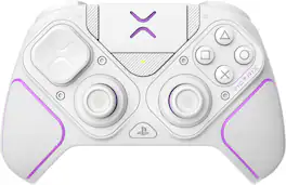 PDP - Victrix Pro BFG Wireless Controller for PS5, PS4, and PC, Sony 3D Audio, Modular Buttons/Clutch Triggers/Joystick - White