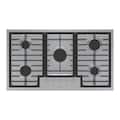 Bosch - 500 Series 36" Built-In Gas Cooktop with 5 burners and LP Conversion - Stainless Steel