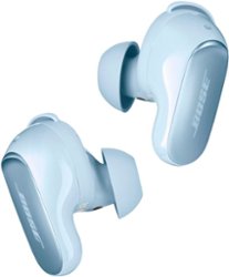 Bose - QuietComfort Ultra True Wireless Noise Cancelling In-Ear Earbuds - Moonstone Blue - Front_Zoom