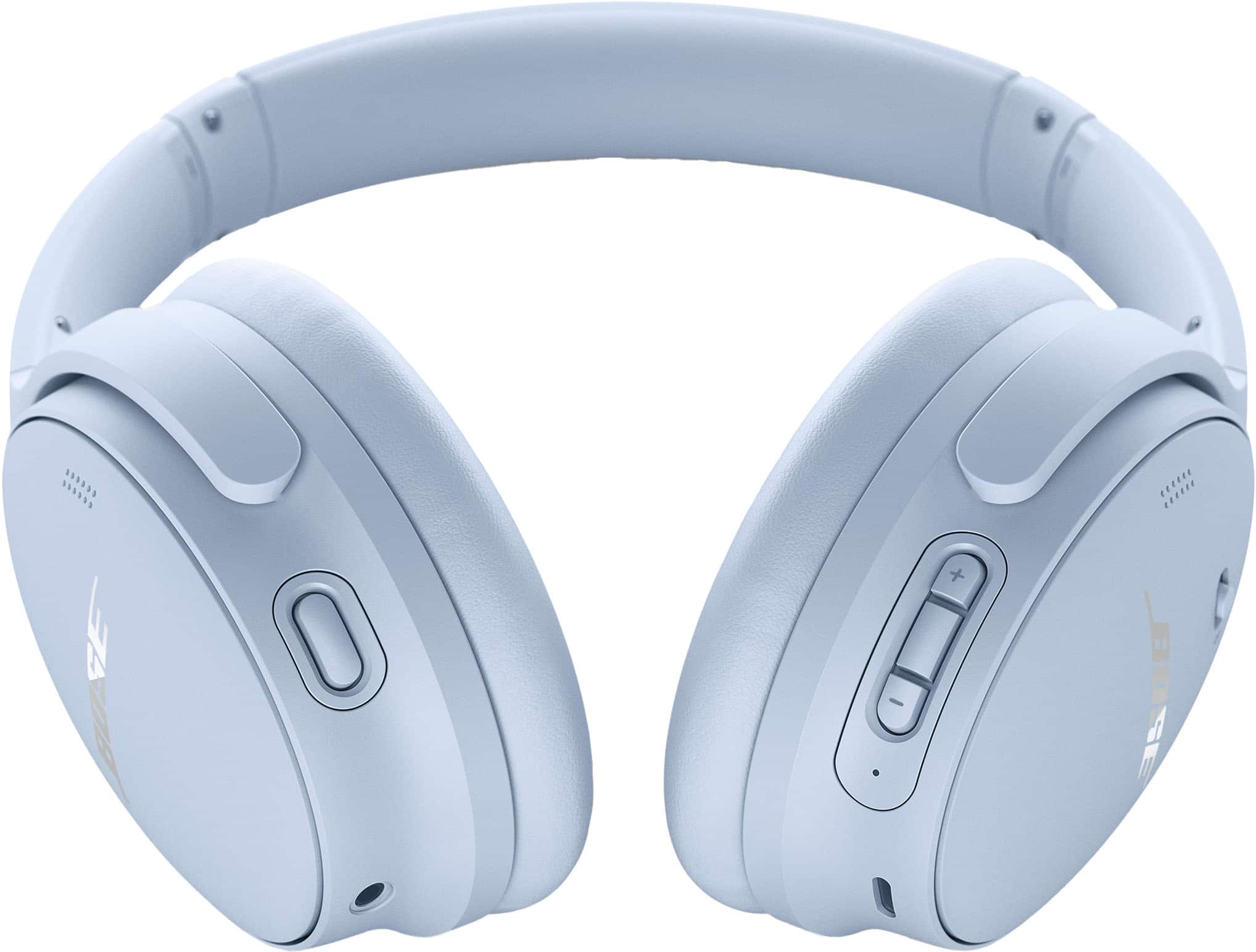 Angle. Bose - QuietComfort Wireless Noise Cancelling Over-the-Ear Headphones - Moonstone Blue.