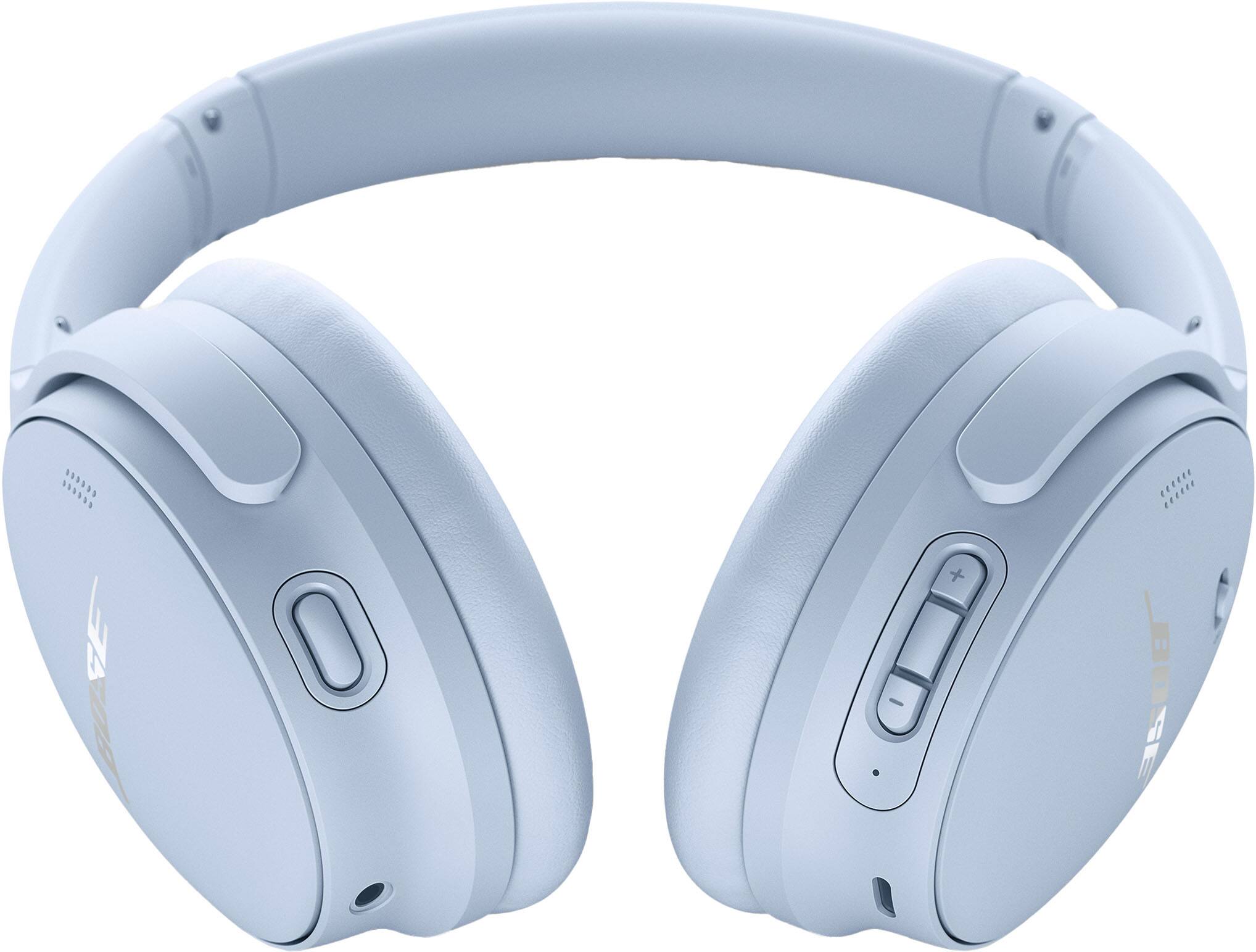 Angle. Bose - QuietComfort Wireless Noise Cancelling Over-the-Ear Headphones - Moonstone Blue.