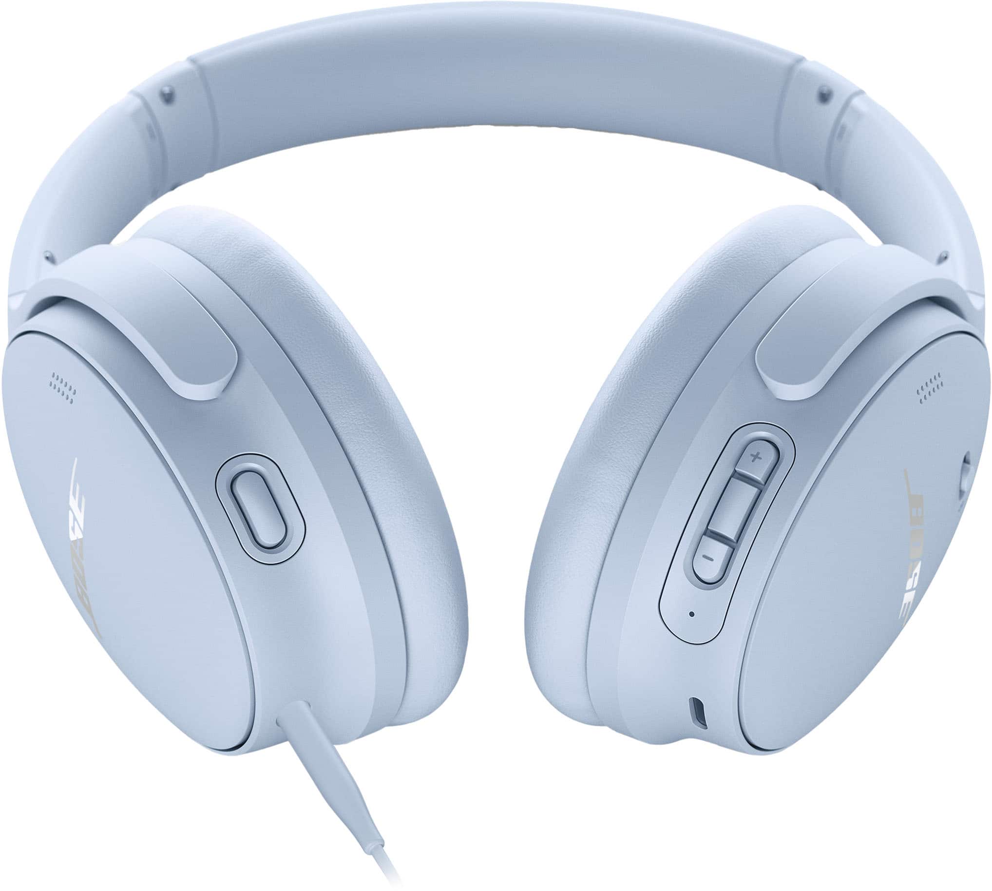 Alt View 18. Bose - QuietComfort Wireless Noise Cancelling Over-the-Ear Headphones - Moonstone Blue.