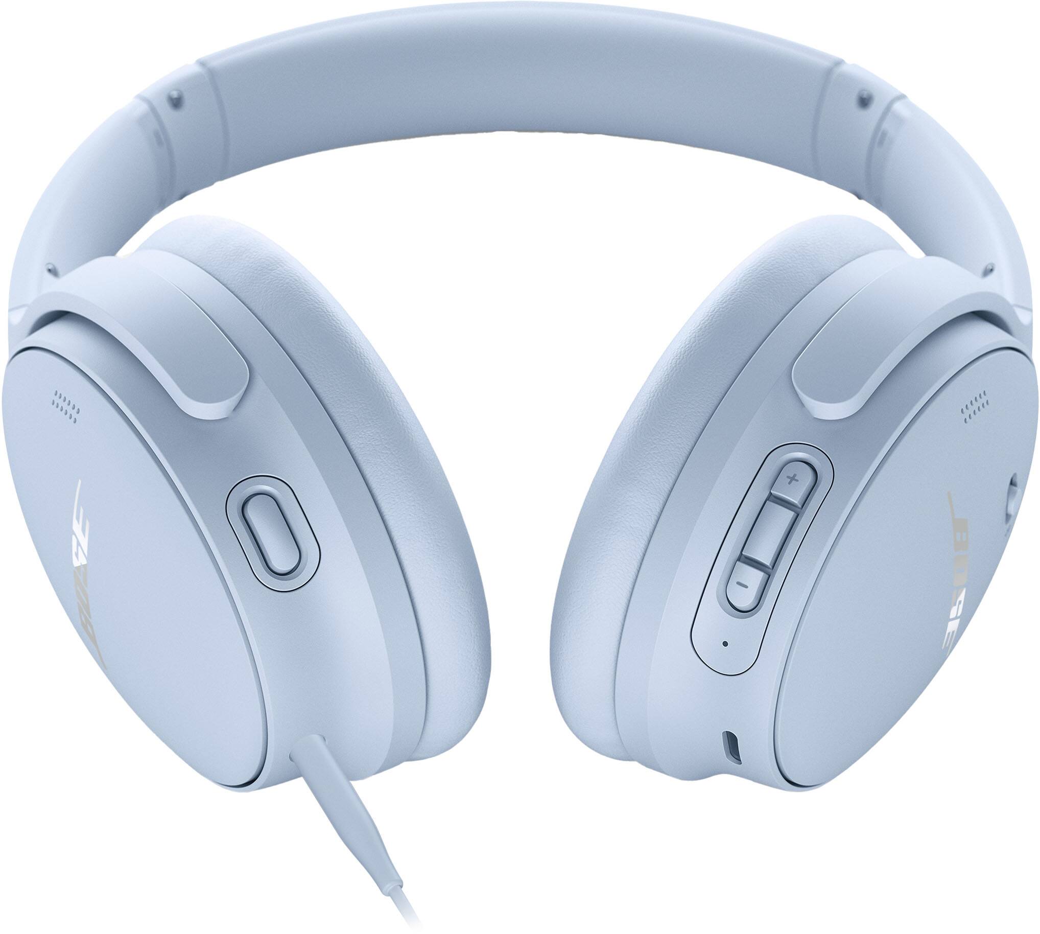 Alt View 18. Bose - QuietComfort Wireless Noise Cancelling Over-the-Ear Headphones - Moonstone Blue.