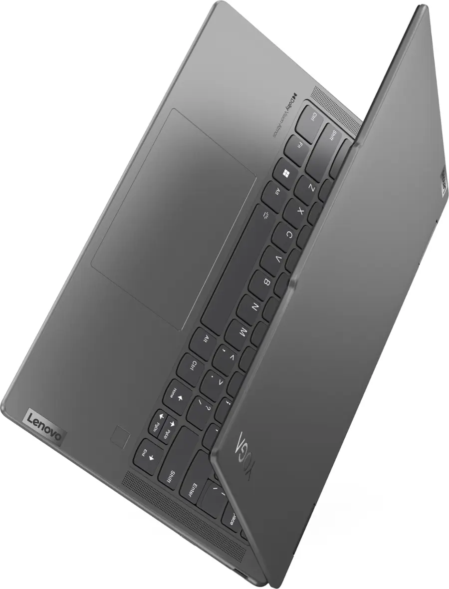 Alt View 18. Lenovo - Yoga 7i 2-in-1 14" 2K Touchscreen Laptop - Intel Core Ultra 7 155U with 16GB Memory - 1TB SSD - Storm Grey.