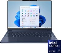 Lenovo - Yoga 9i 2-in-1 14" 2.8K OLED Touchscreen Laptop with Pen - Intel Core Ultra 7 155H with 16GB Memory - 1TB SSD - Cosmic Blue - Front_Zoom