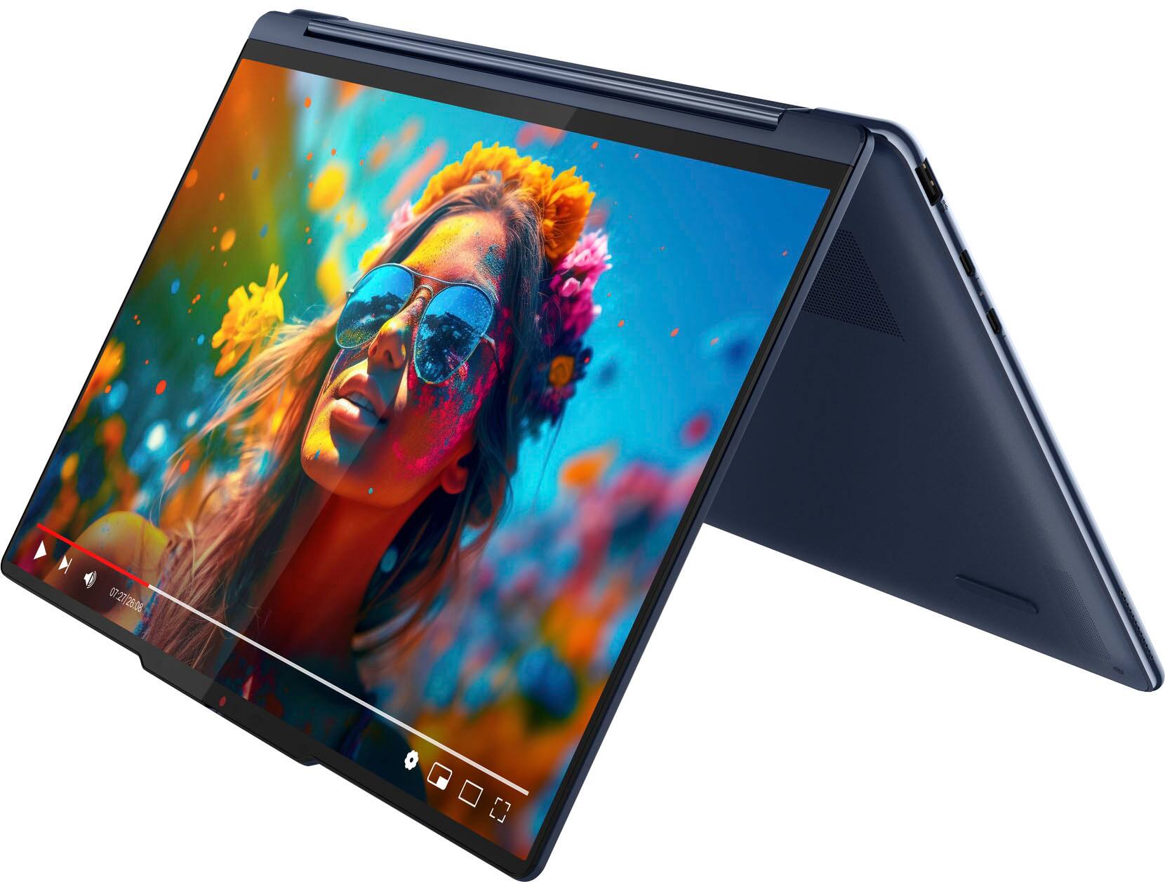 Lenovo Yoga 9i 2-in-1 14" 2.8K OLED Touch Laptop – Intel Core Ultra 7 155H, 16GB RAM, 1TB SSD, Win11 Pro, 2-Yr Warranty, Cosmic Blue