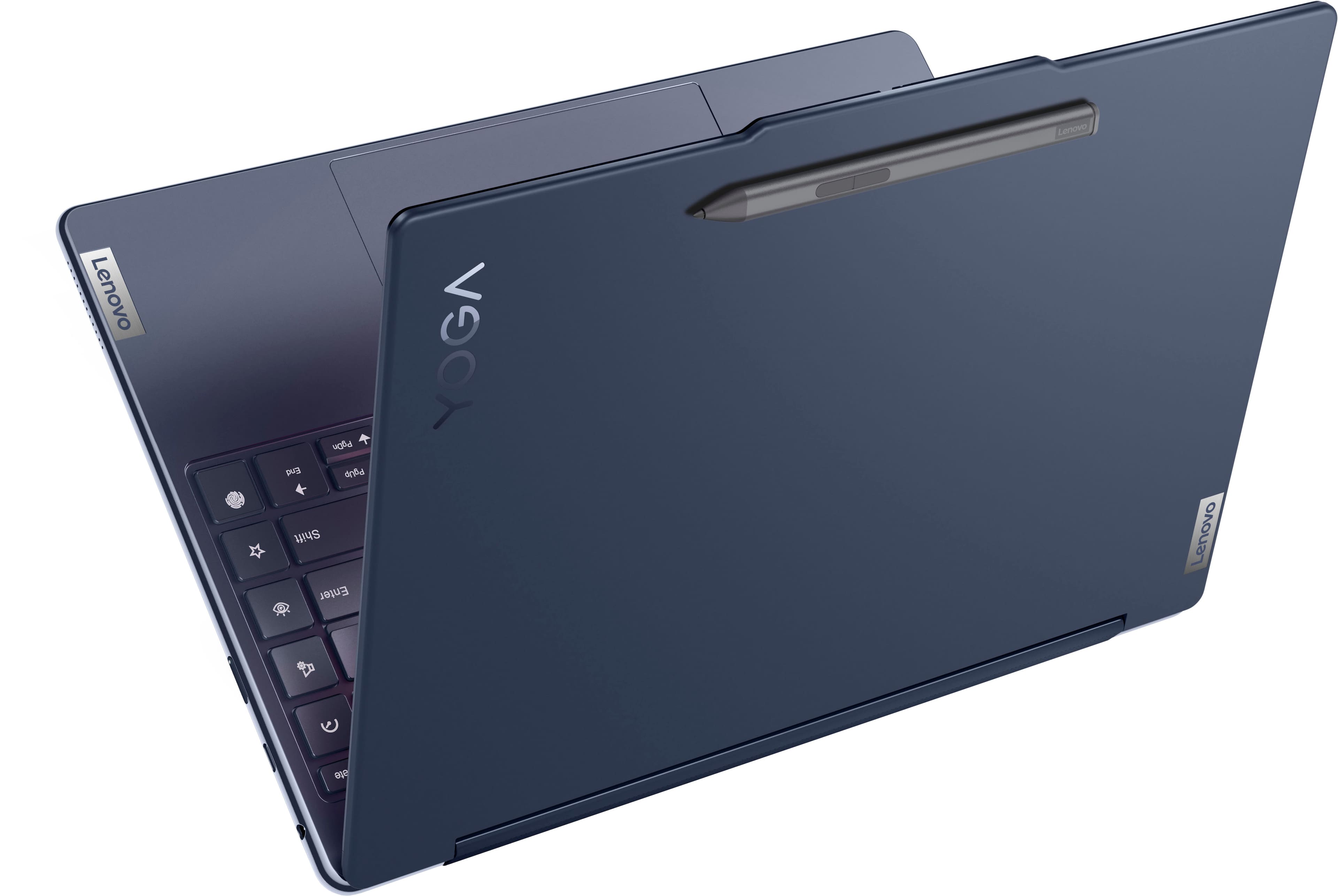 Alt View 1. Lenovo - Yoga 9i 2-in-1 14" 2.8K OLED Touchscreen Laptop with Pen - Intel Core Ultra 7 155H with 16GB Memory - 1TB SSD - Cosmic Blue.