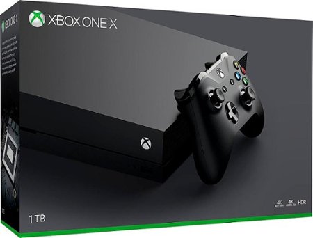 Microsoft - Geek Squad Certified Refurbished Xbox One X 1TB Console with 4K Ultra Blu-ray - Black