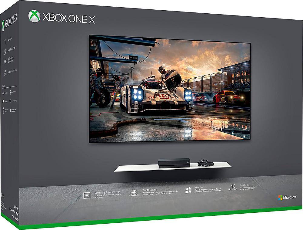 Alt View 13. Microsoft - Geek Squad Certified Refurbished Xbox One X 1TB Console with 4K Ultra Blu-ray - Black.