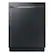 Front. Samsung - Open Box AutoRelease Smart Built-In Dishwasher with StormWash, 46 dBA - Fingerprint Resistant Matte Black Steel.