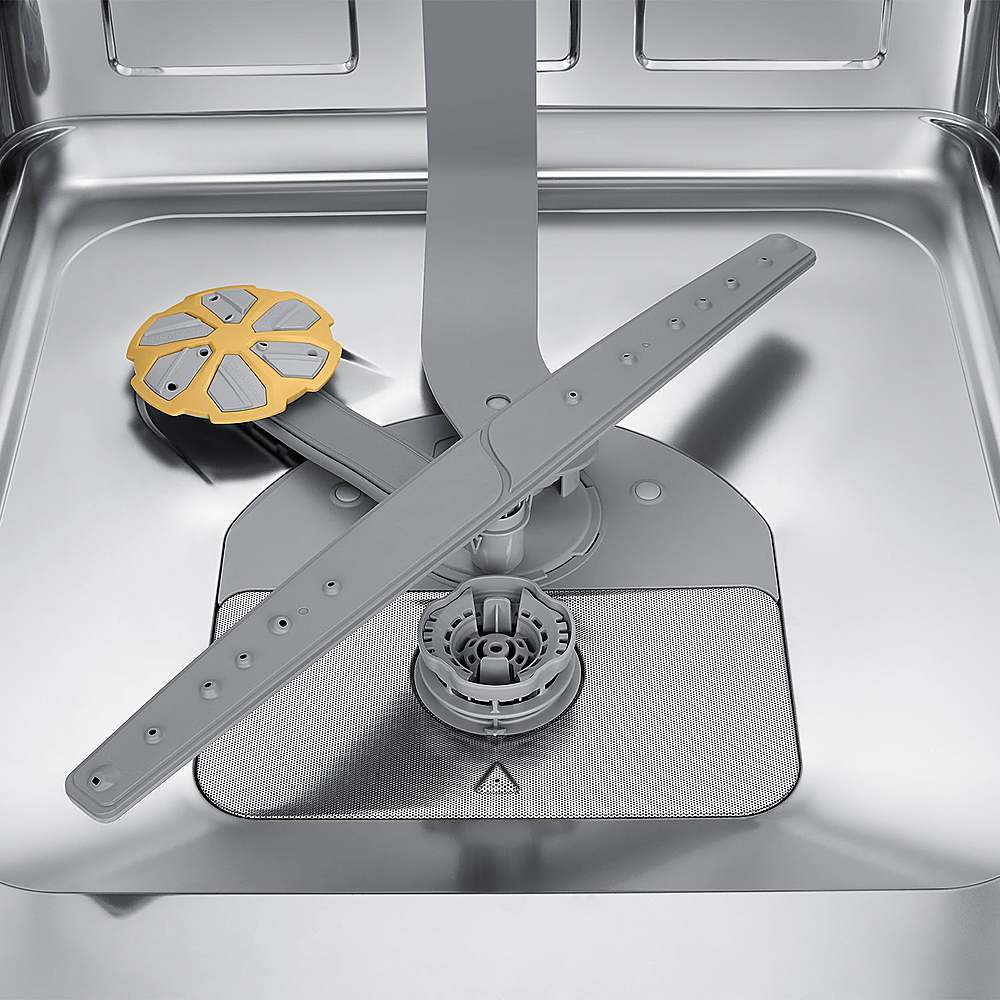 Alt View 18. Samsung - Open Box AutoRelease Smart Built-In Dishwasher with StormWash, 46 dBA - Stainless Steel.