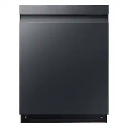 Samsung - Open Box AutoRelease Smart Built-In Dishwasher with StormWash, 46 dBA - Fingerprint Resistant Matte Black