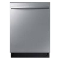 Samsung - Open Box AutoRelease Built-in Dishwasher Fingerprint Resistant with 3rd Rack, 51dBA - Stainless Steel - Front_Zoom