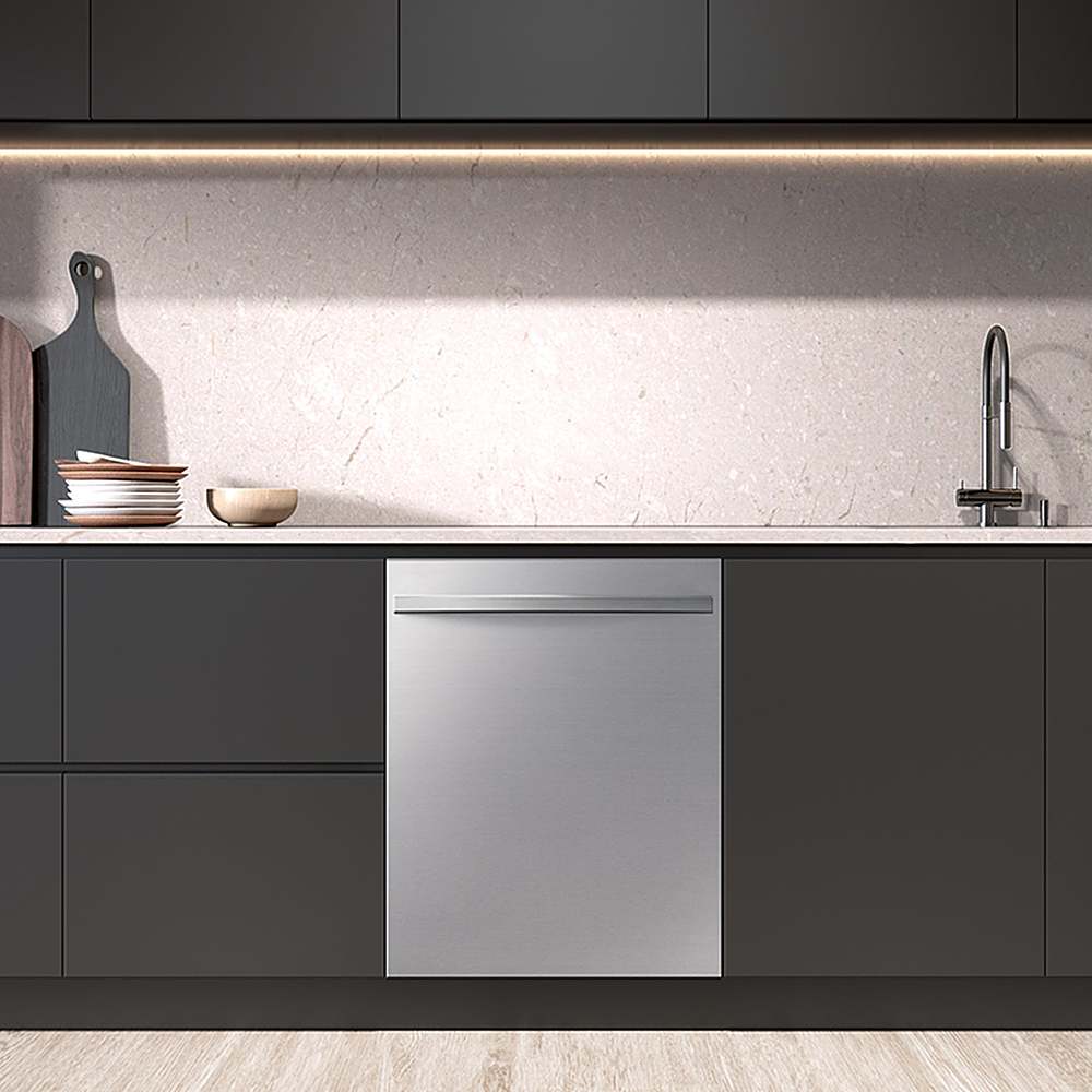 Alt View 11. Samsung - Open Box AutoRelease Built-in Dishwasher Fingerprint Resistant with 3rd Rack, 51dBA - Stainless Steel.