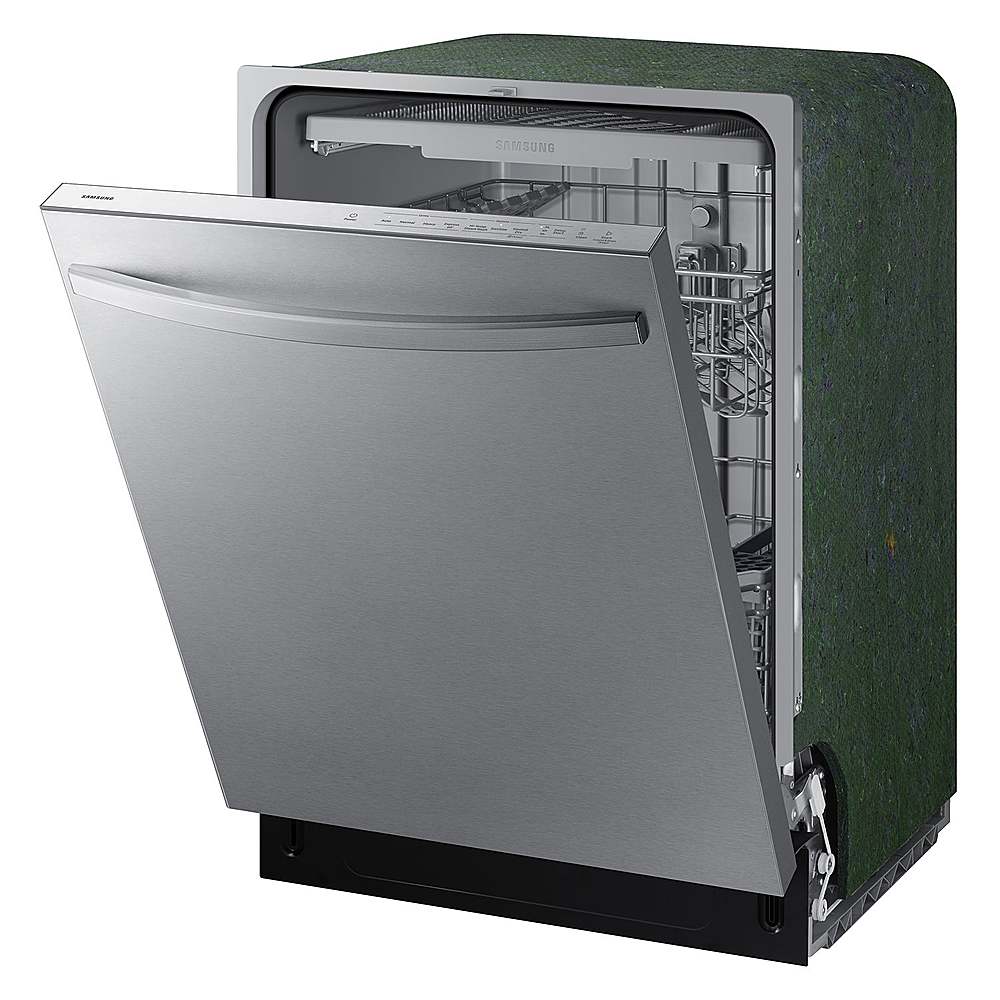 Alt View 13. Samsung - Open Box AutoRelease Built-in Dishwasher Fingerprint Resistant with 3rd Rack, 51dBA - Stainless Steel.