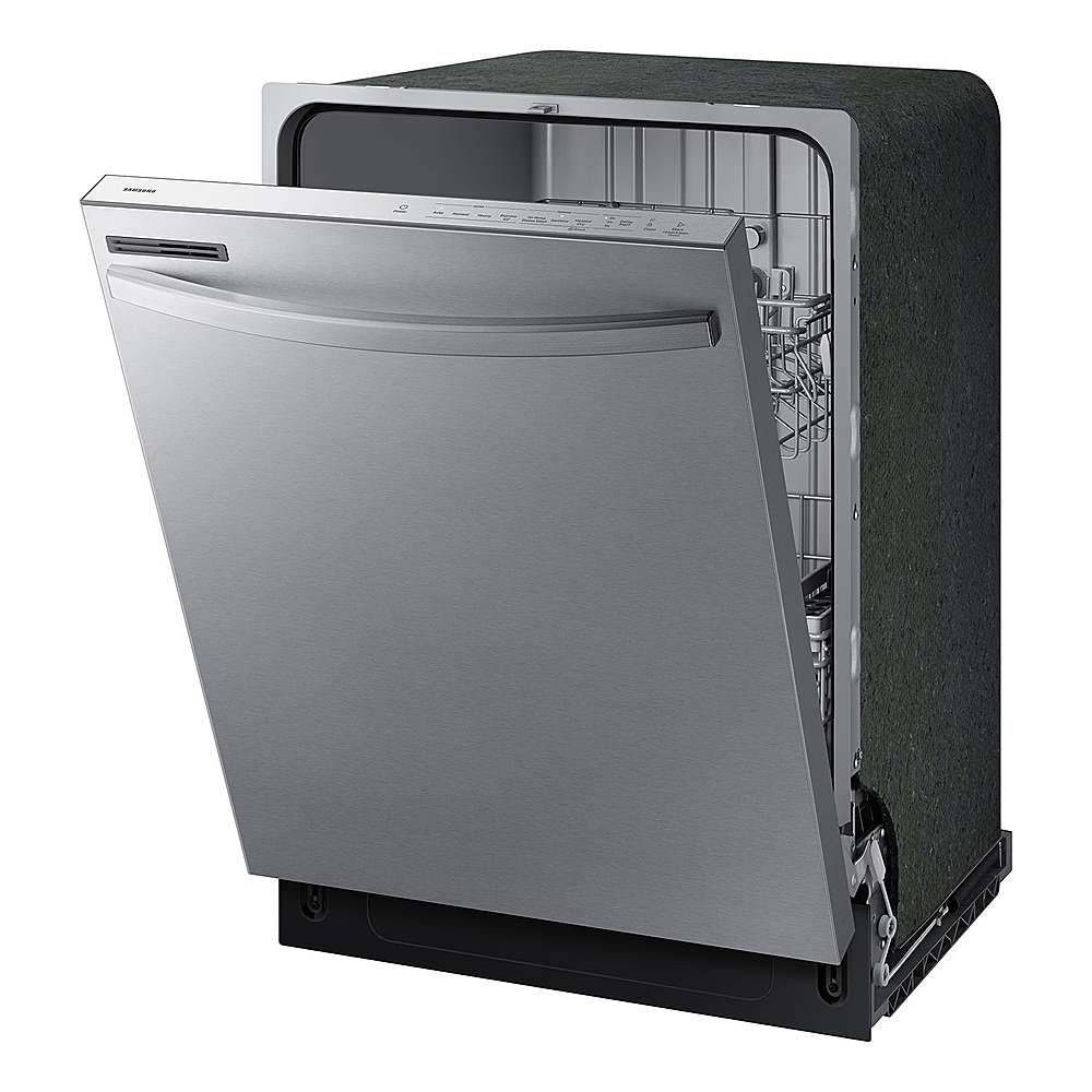 Alt View 12. Samsung - Open Box 24” Top Control Built-In Dishwasher with Height-Adjustable Rack, 53 dBA - Stainless Steel.