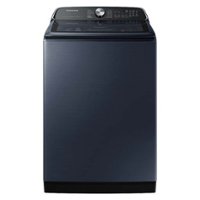 Samsung - Open Box 5.4 Cu. Ft. High-Efficiency Smart Top Load Washer with Pet Care Solution - Brushed Navy - Front_Zoom