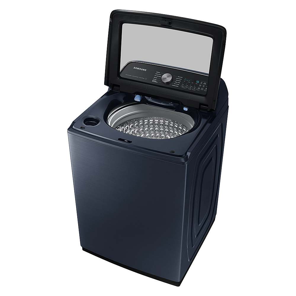 Alt View 13. Samsung - Open Box 5.4 Cu. Ft. High-Efficiency Smart Top Load Washer with Pet Care Solution - Brushed Navy.