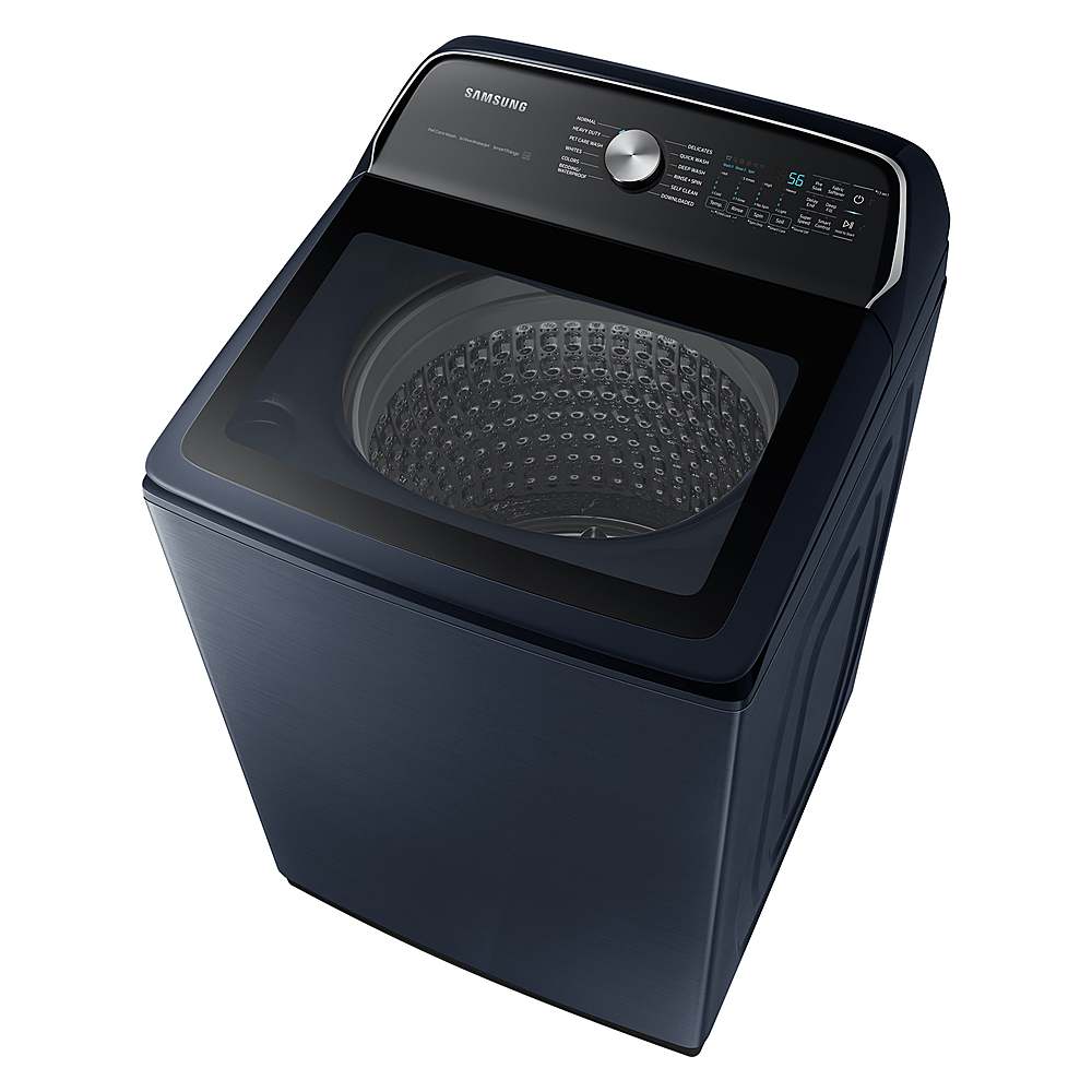 Alt View 14. Samsung - Open Box 5.4 Cu. Ft. High-Efficiency Smart Top Load Washer with Pet Care Solution - Brushed Navy.