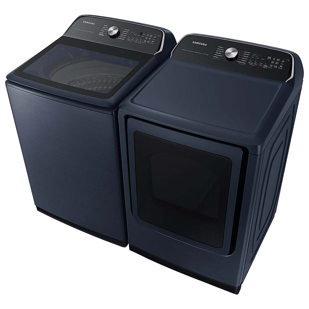 Alt View 20. Samsung - Open Box 5.4 Cu. Ft. High-Efficiency Smart Top Load Washer with Pet Care Solution - Brushed Navy.