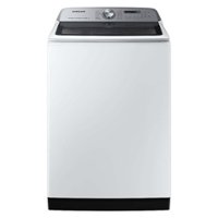 Samsung - Open Box 5.4 Cu. Ft. High-Efficiency Smart Top Load Washer with Pet Care Solution - White - Front_Zoom